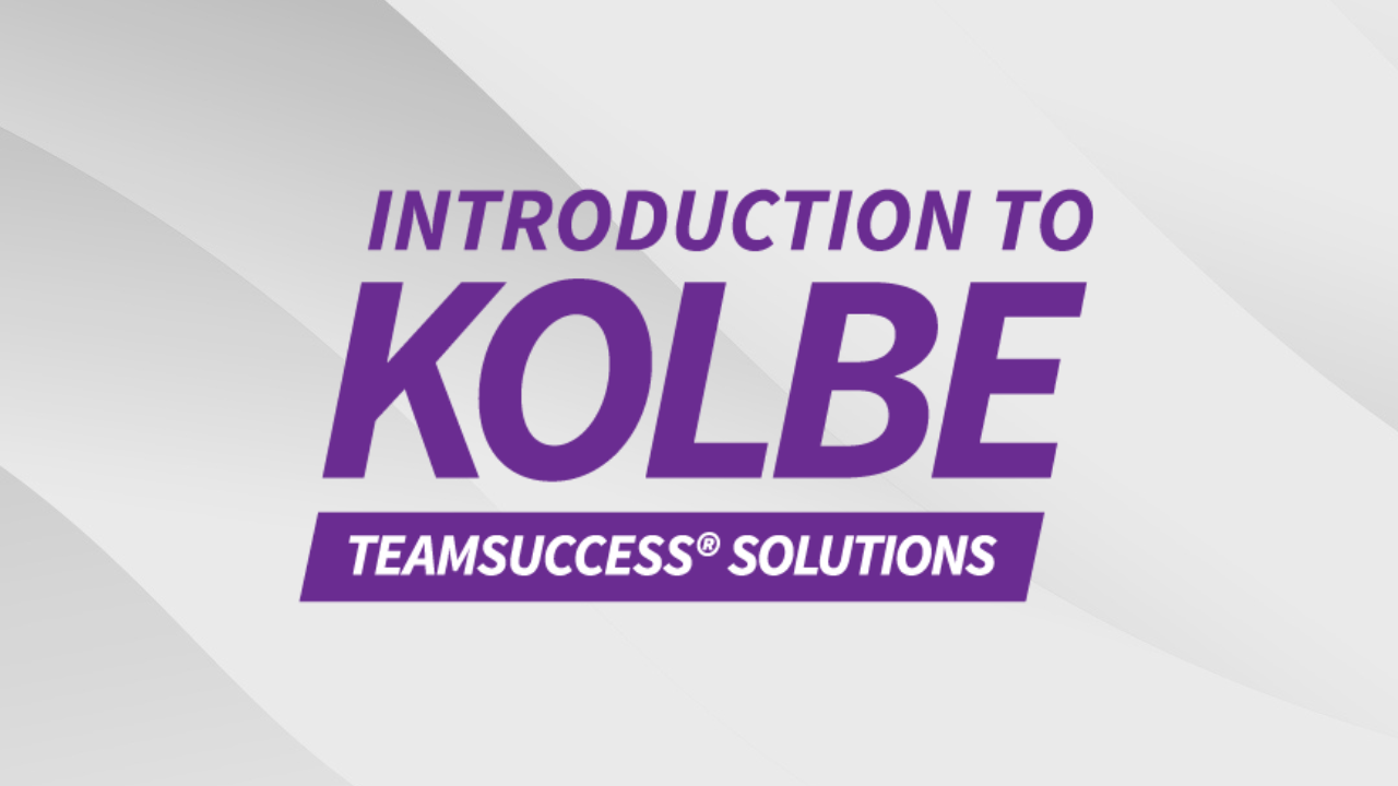 Introduction to Kolbe TeamSuccess Solutions course cover
